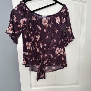 White Birch XL plum top